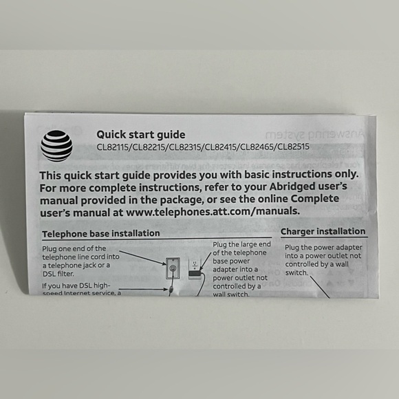 AT&T CL82215 Two-Handset Cordless Answering System with Caller ID/Call Waiting - Picture 5 of 11